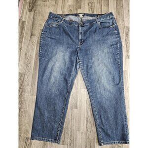 Catherines Jeans Womens 30W Right Fit Moderately Curvy Stretch Denim Plus Size